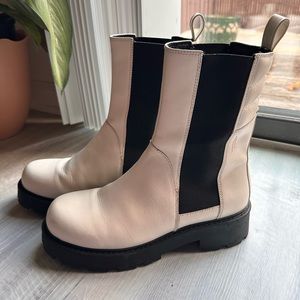 Vagabond Cosmo 2.0 White Leather Boots